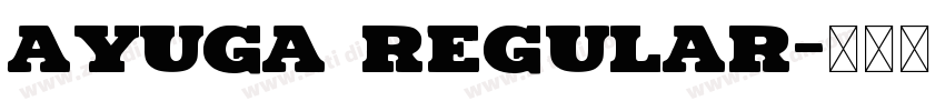 Ayuga Regular字体转换
